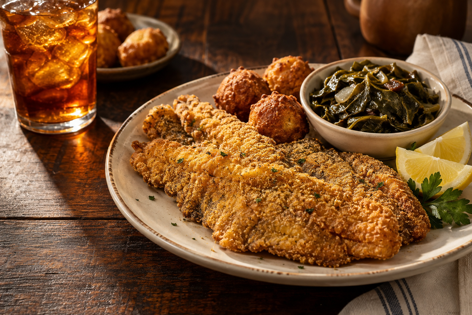 Food photography from the Cypress and Skillet restaurant website concept